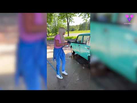 Mujer imprudente lava coche con gasolina y provoca peligroso incendio