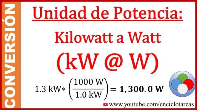 ¿Cuántos watts tiene un kilovatio? Descubre la respuesta aquí