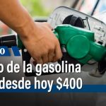 ¿Cuándo se incrementa la gasolina?